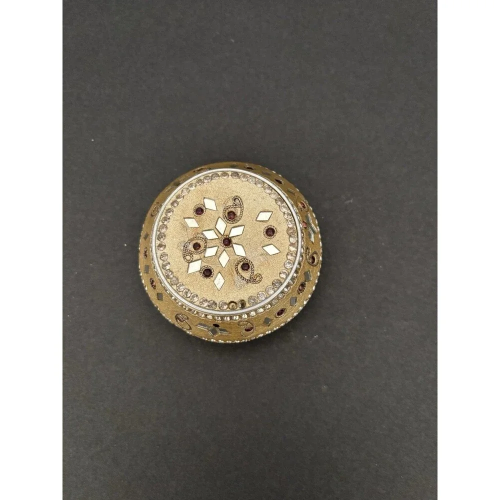 Pier One Set Of 3 Y2K Ceramic Jeweled Rhinestones Keepsake Trinket boxes India